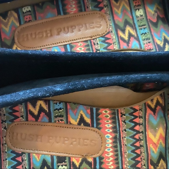 Aztec Western Boho Suede Hush Puppies Loafers Sz 8.5 - Picture 11 of 12